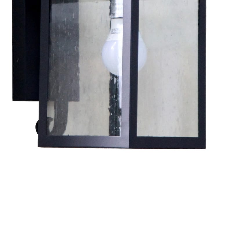 Morgan 1 Light Exterior Wall Lamp in Black Finish - Black Finish