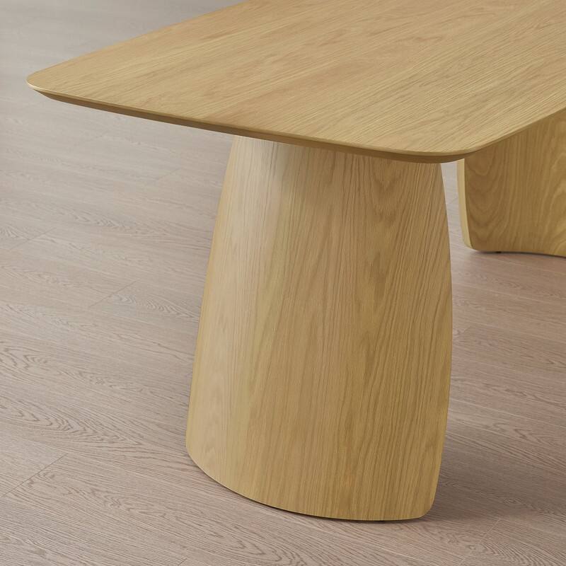 Spruce & Spring 5-Piece Modern Dining Table Set with Upholstered Chairs and Butterfly-Leg Base Table