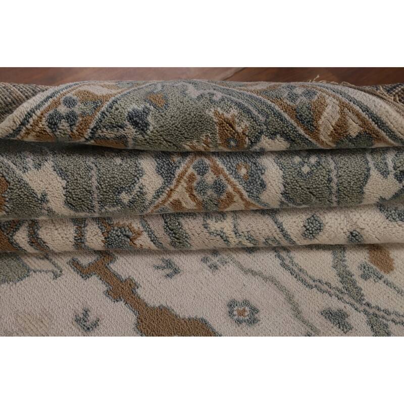 Oushak Square Area Rug Handmade Wool Carpet - 8'2"x 7'9"