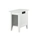 preview thumbnail 2 of 14, Nantucket Solid Wood Side Table with Built-In Charging