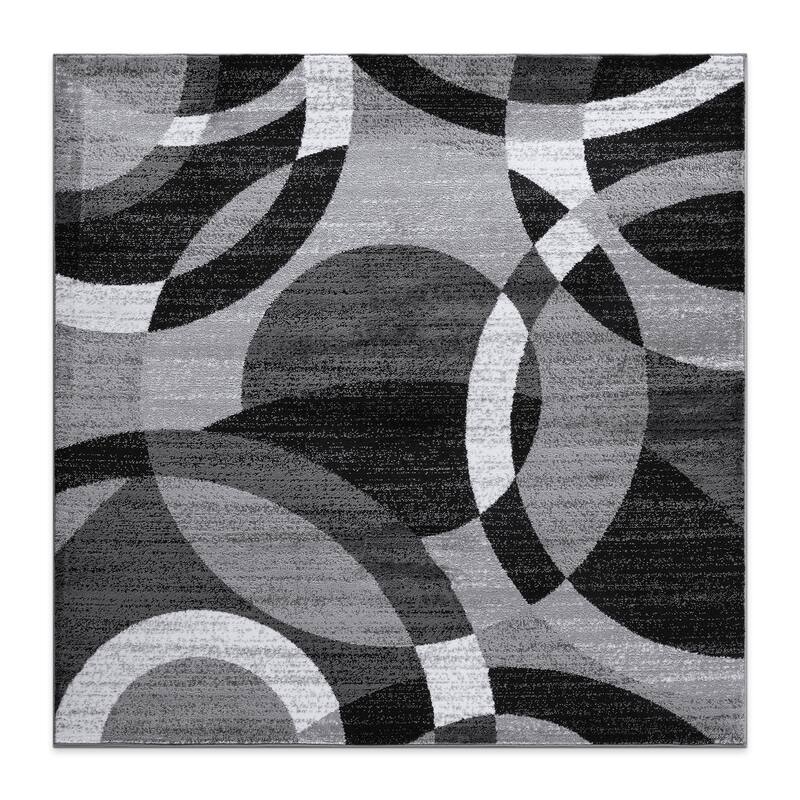 World Rug Gallery Geometric Circles Area Rug