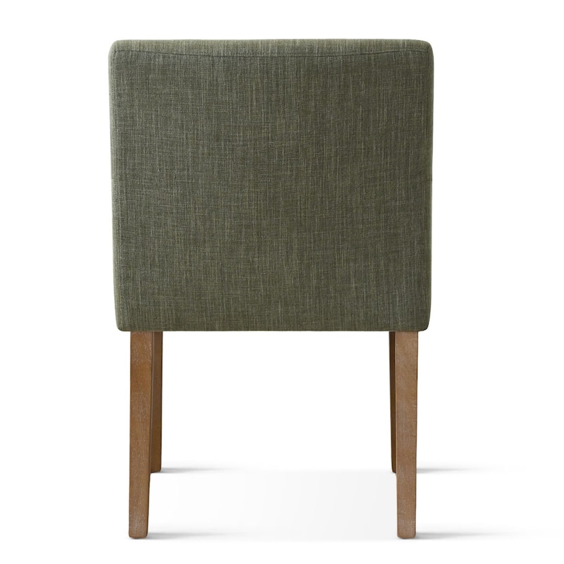 Linen Upholstered Armchair with Solid Wood Legs(Set of 4)