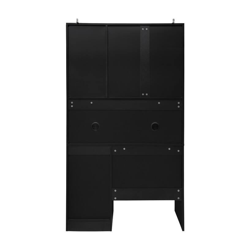 Modern Buffet Cabinet with Kitchen Cart, Microwave Stand and Adjustable Shelves
