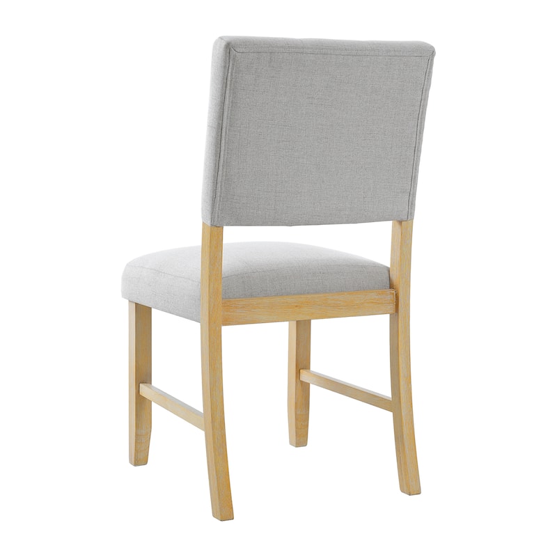 Wooden Dining Chairs Set of 4,Upholstered Kitchen Side Chairs,Farmhouse Dining Room Chair with Solid Wood Legs and Padded Seat