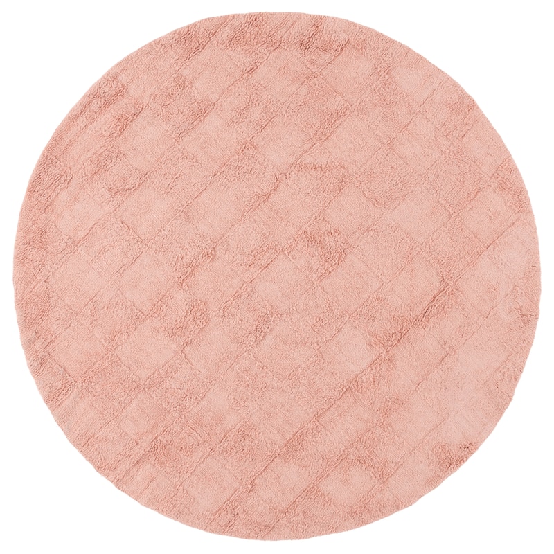 SAFAVIEH Handmade Easy Aygul Care Machine Washable Rug - 6' Round - Rose - Round