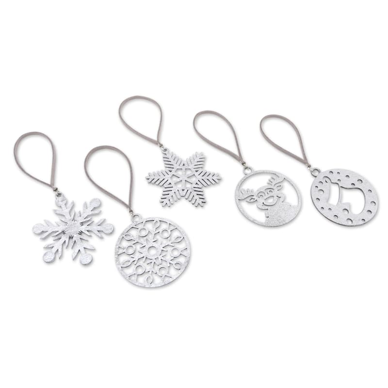 Novica Handmade Merry Eve Handcrafted Ornaments (Set Of 5)