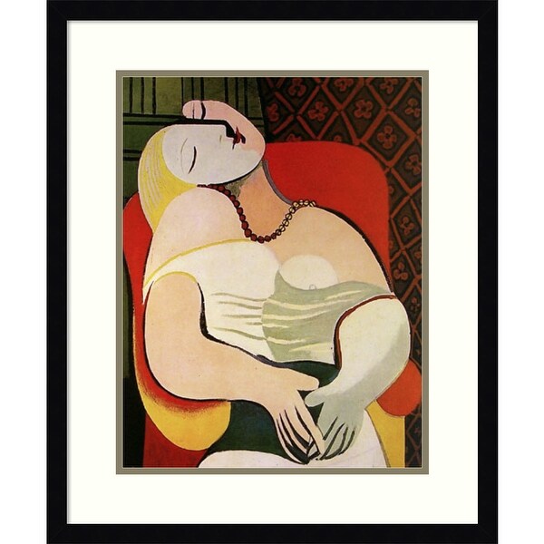 Framed Art Print 'The Dream, 1932' by Pablo Picasso - 20x24-inch