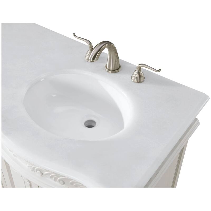 Elegant Lighting VF-1049-VW Windsor 60" Free Standing Double Basin