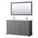 Option Dark Gray / Carrara Cultured Marble Top / Polished
