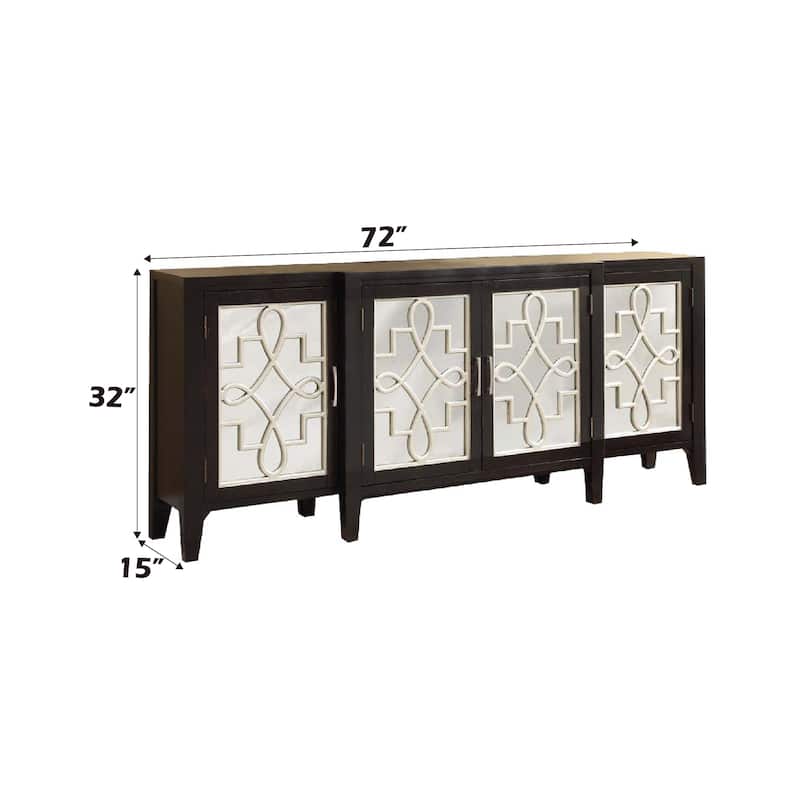 Kacia Antique Finish Console Cabinet