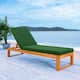 Option Natural Wood/Green Cushion