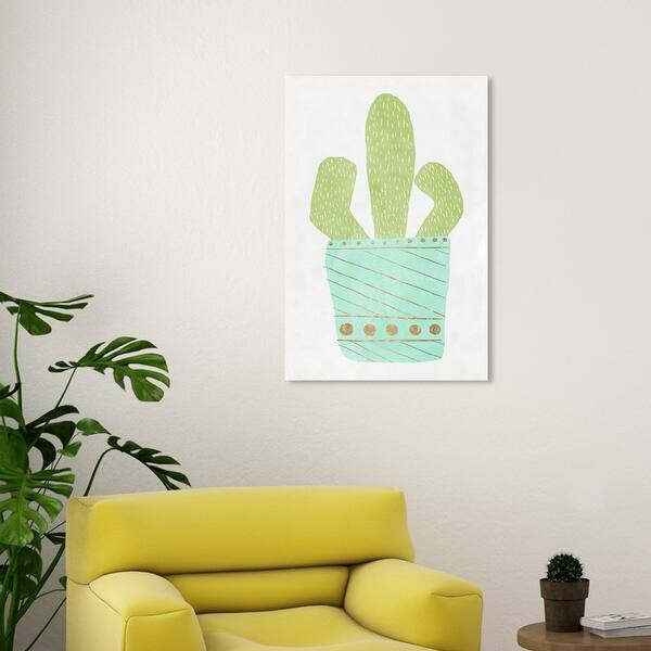 Wynwood Studio Canvas Floral and Botanical Cactus I Green and Modern &  Contemporary Wall Art Canvas Print - Bed Bath & Beyond - 38463420