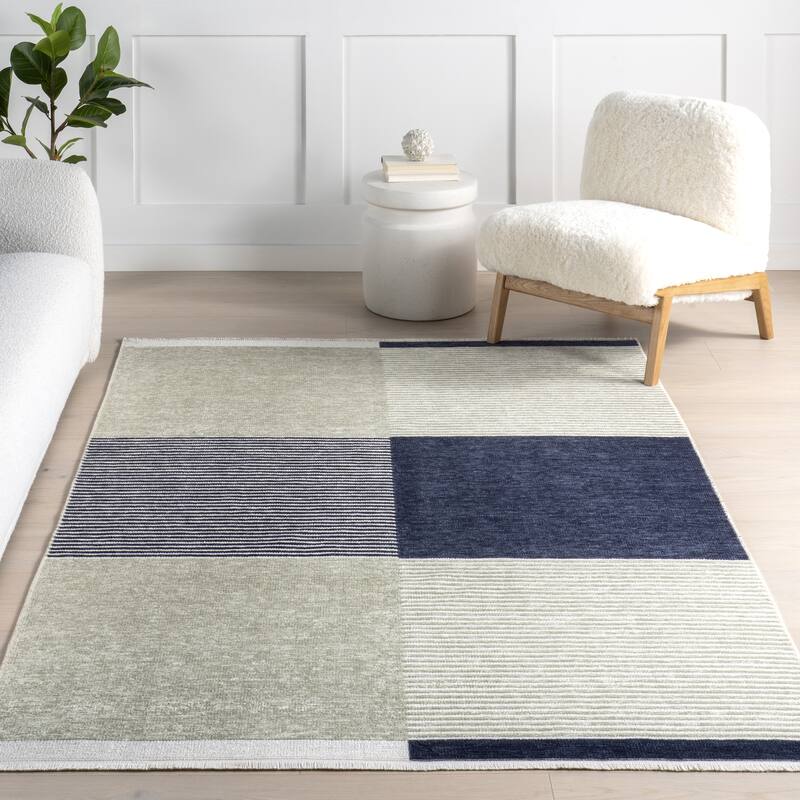 Nuloom Olivette SuperiorWash Geometric Machine Washable Area Rug