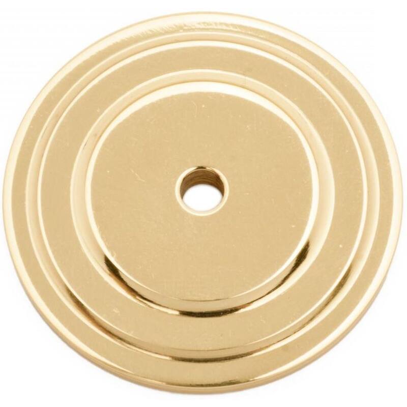 RK International BP 7821 Ringed 1-5/8" Round Solid Metal Traditional - Polished Brass