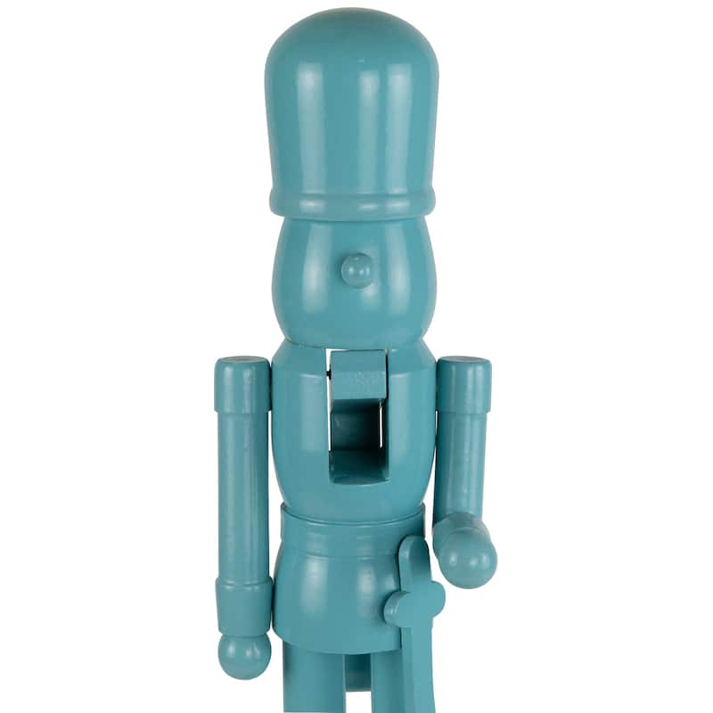 Nutcracker Soldier with Sword Christmas Figure - 15" - Sky Blue