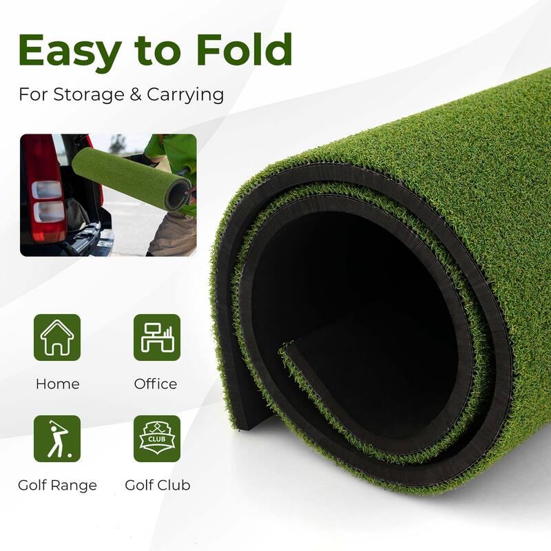 5 x 4 FT Golf Hitting Mat Artificial Turf Golf Training Mat 20/25mm