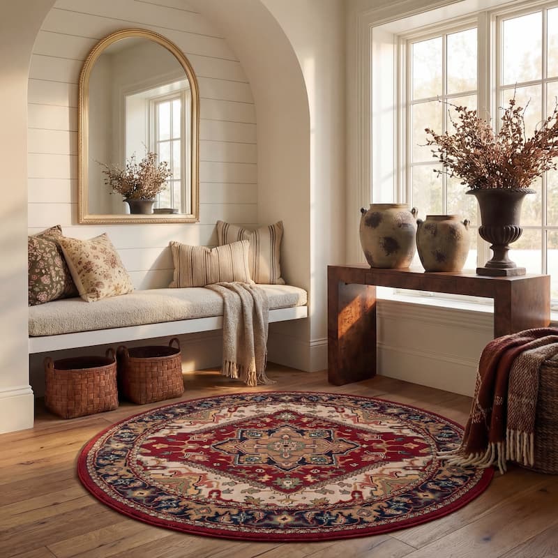 SAFAVIEH Handmade Heritage Carrol Traditional Oriental Wool Rug