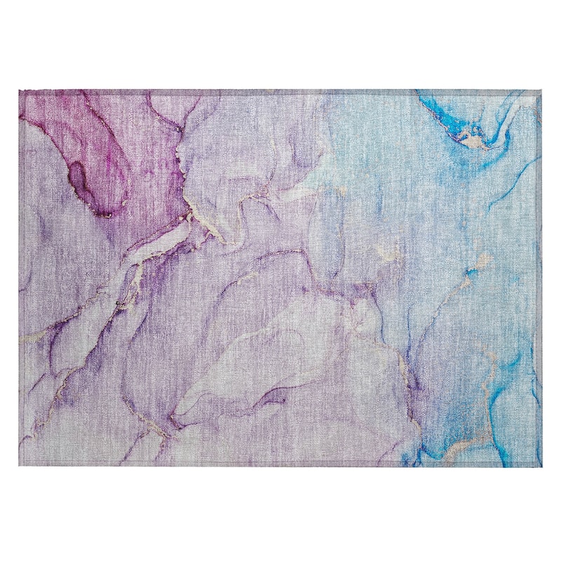 Almisi Modern Art-Inspired Weather Resistant Versatile Elegance Outdoor Rug