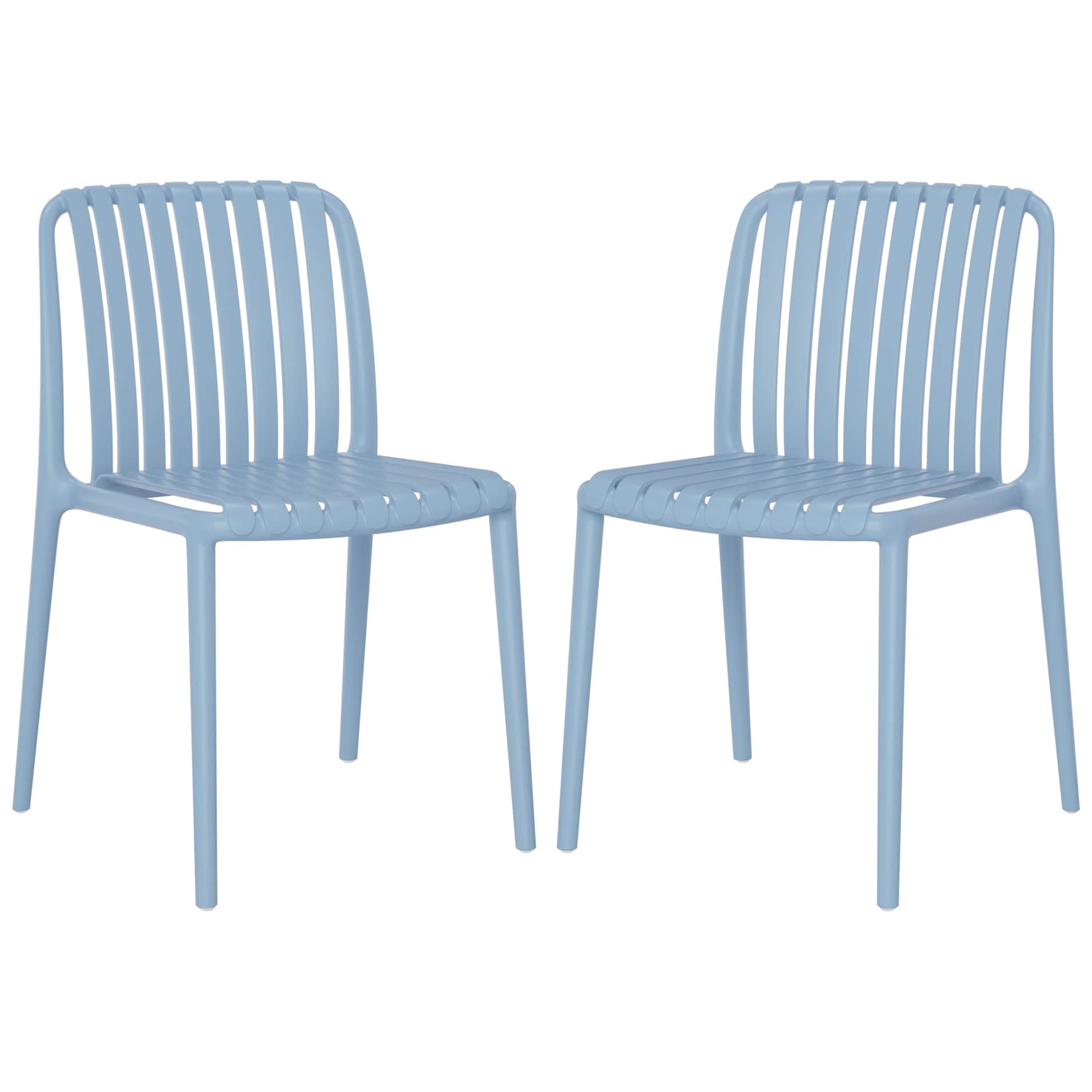 Frond and Form Outdoor Stacking Dining Side Chair (Set of 2)