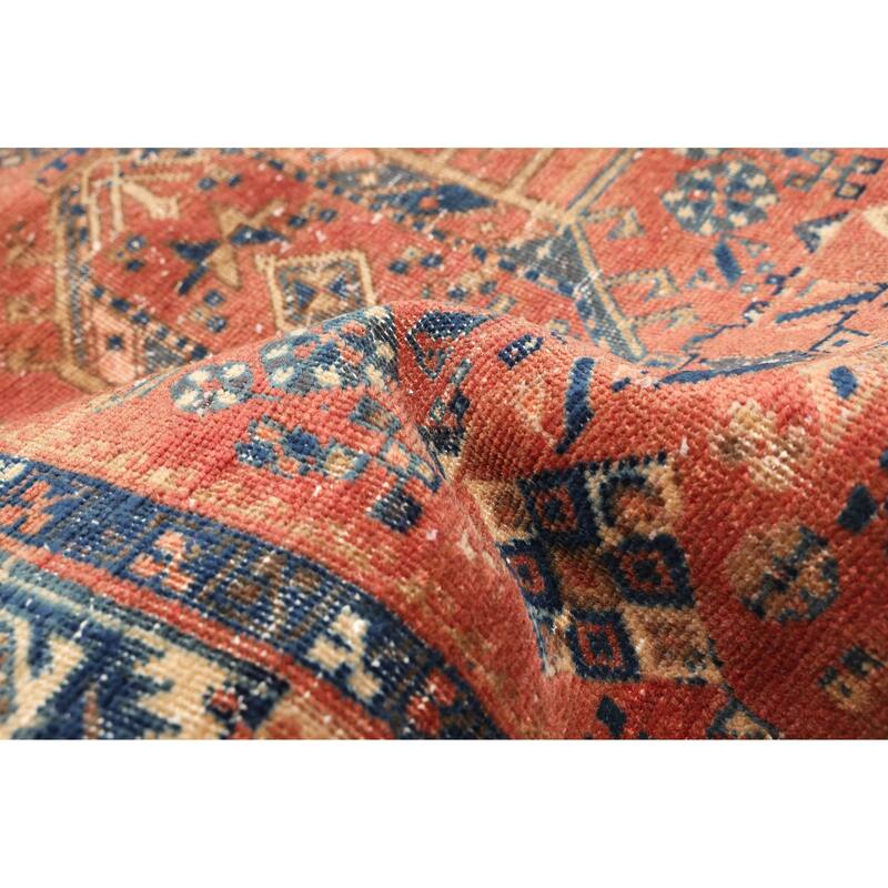 ECARPETGALLERY Hand-knotted Antalya Vintage Dark Copper Wool Rug - 2'11 x 11'2