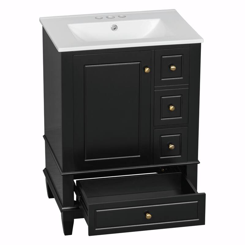 24" Bathroom Vanity with Sink and Drawers
