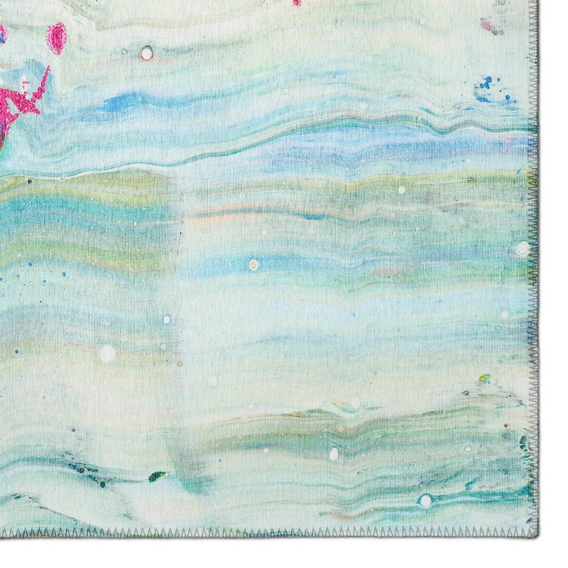 Indoor/ Outdoor Addison Karina Abstract Washable Area Rug