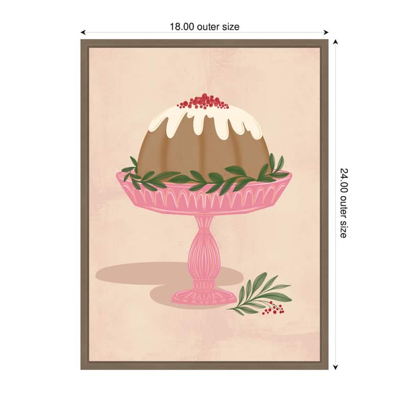 Kate and Laurel Framed Canvas Sweet Treats by Nikita Jariwala