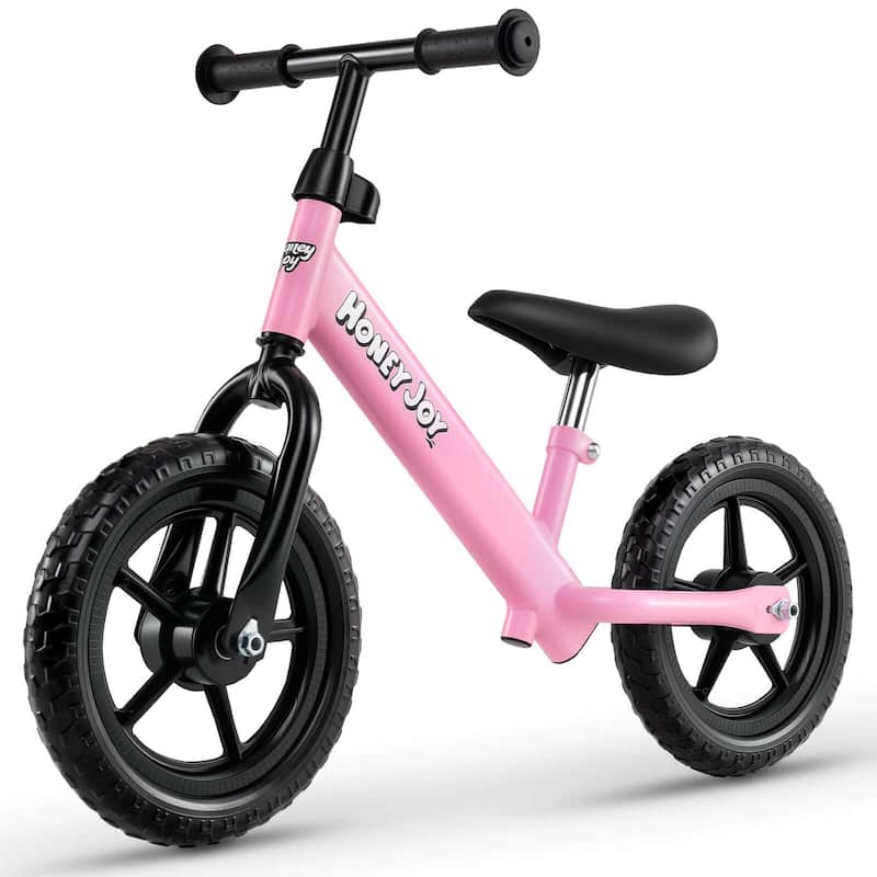 Honeyjoy 11” Lightweight Toddler Balance Bike, Tool-Free Adjustable - See Details - Pink