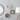 White Metal Decorative Wall Clock with Rope accents (Set of 3)