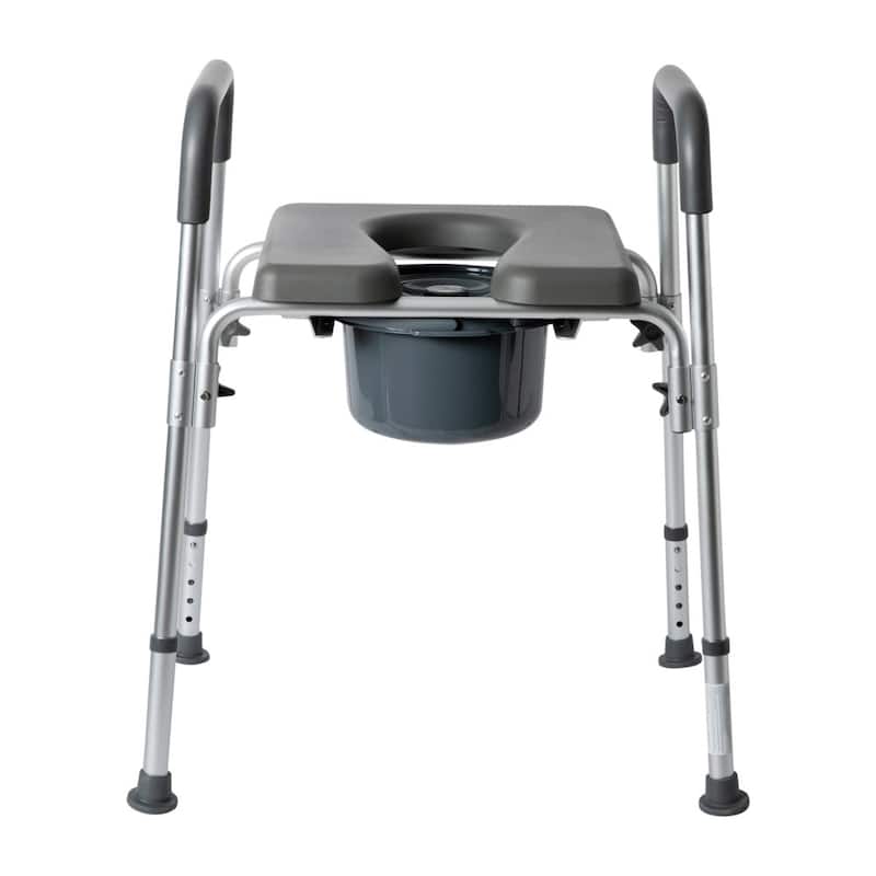 Height Adjustable Multifunctional Heavy Duty Commode and Shower Chair