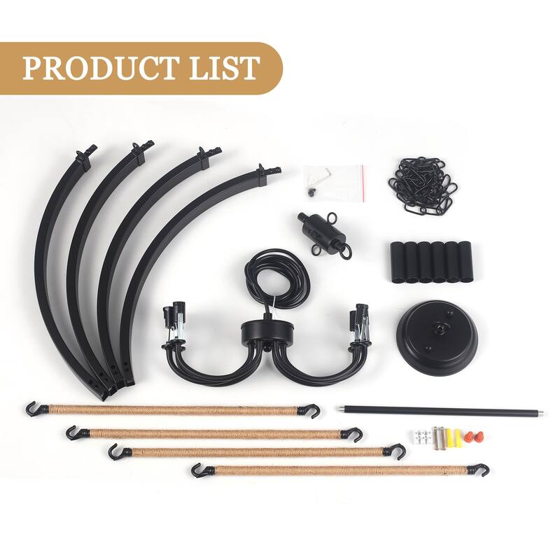 6 - Light Rustic Farmhouse Wagon Wheel Candle Style Chandelier for Living Room Bedroom Dinging Room