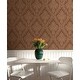 preview thumbnail 4 of 2, Seabrook Designs Tiffani Damask Unpasted Wallpaper