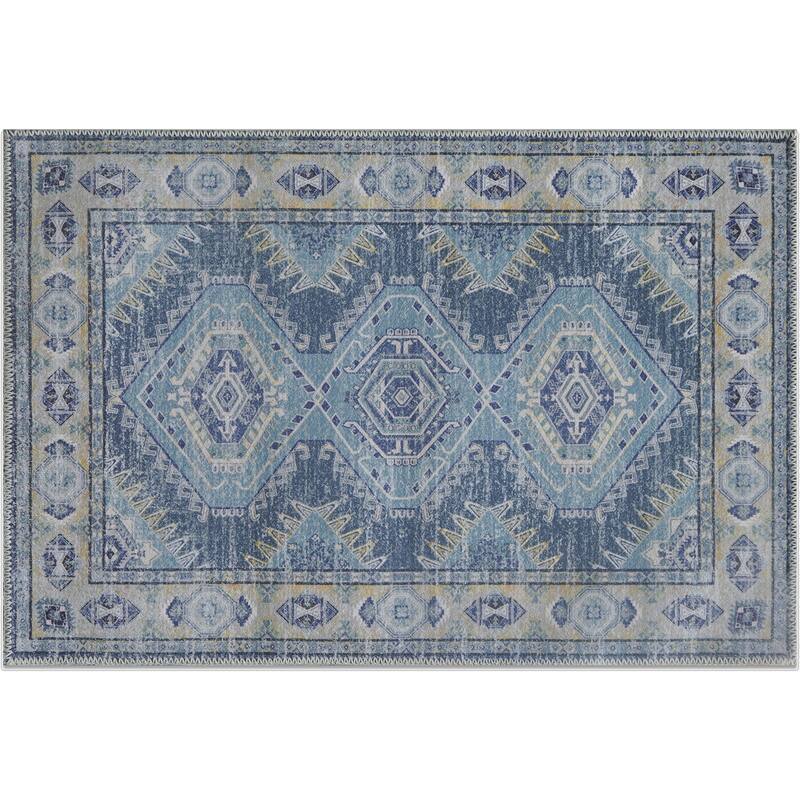 HomeRoots Southwestern Modern, Contemporary Rectangle Area Rug