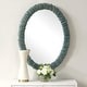 preview thumbnail 5 of 3, Uttermost 08183 Bonaire 26-1/2"W x 34-1/2"H Oval Flat Accent Mirror - Blue
