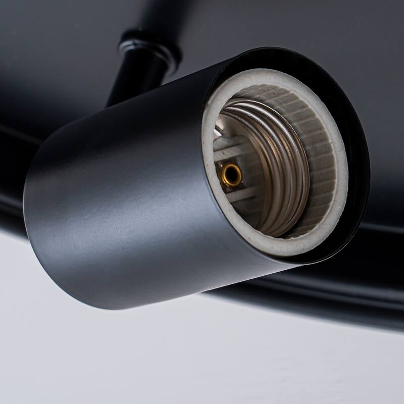 Modern 3-Light Seeded Glass Drum Flush Mount Ceiling Light