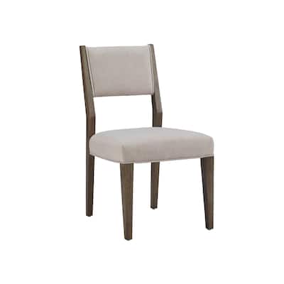 Magnussen Home Kavanaugh Weathered Kona Brown Upholstered Side Chair Two Pack - 20''W x 22.5''D x 36''H