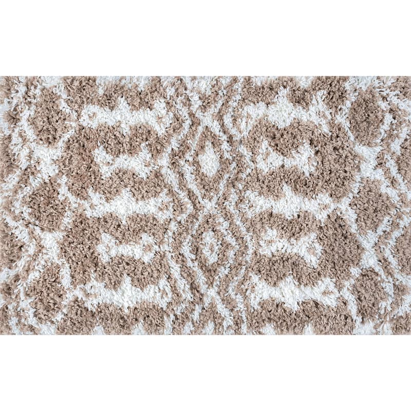 Joy Shag Mediterranean Geometric Indoor Area Rug