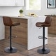 preview thumbnail 5 of 60, Art Leon Adjustable Height Swivel Barstool, Set of 2