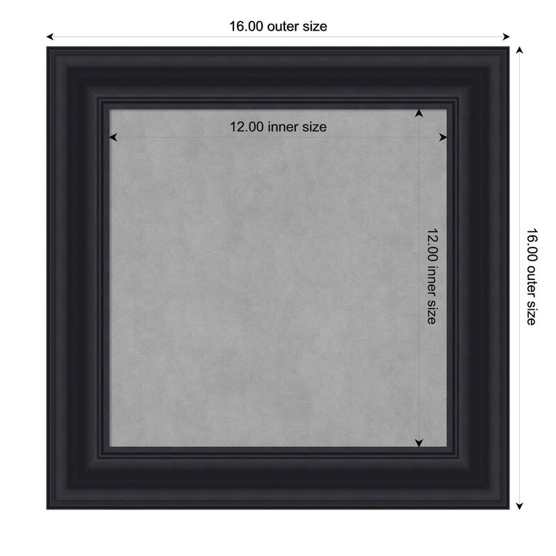 Amanti Art Dalat Black Framed - 16 x 16 in - Dalat Black