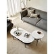 preview thumbnail 5 of 4, Living Room Coffee Table Office Table Dining Table with Metal Legs Storage Table Center Table Game Table Accent Table