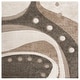 preview thumbnail 22 of 43, SAFAVIEH Florida Shag Riet Abstract 1.2-inch Thick Rug 6'7" Square - Brown/Ivory - Square