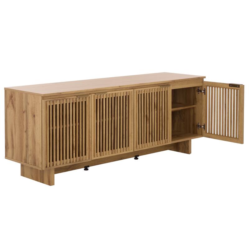 SAFAVIEH Home Quaid 4-Door Sideboard - 62"W x 18"D x 25"H