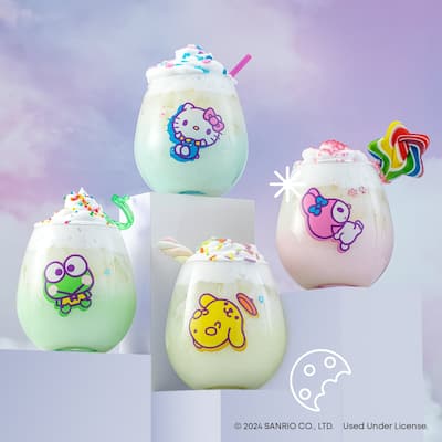 Hello Kitty® and Friends Above the Clouds Stemless Drinking Glasses - 15 oz - Set of 4