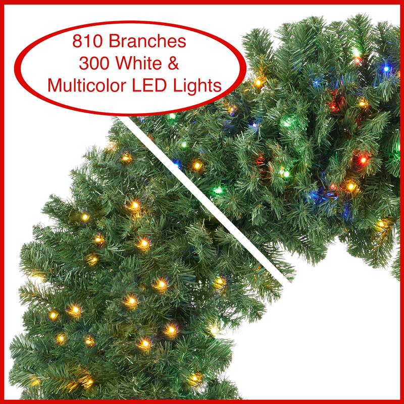 Green Fir Artificial Holiday Christmas Wreath Holiday Décor