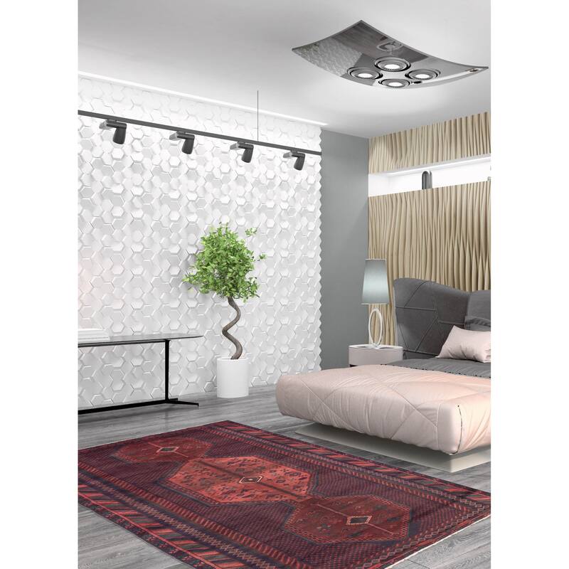 ECARPETGALLERY Hand-knotted Konya Anatolian Dark Navy Wool Rug - 4'3 x 7'9