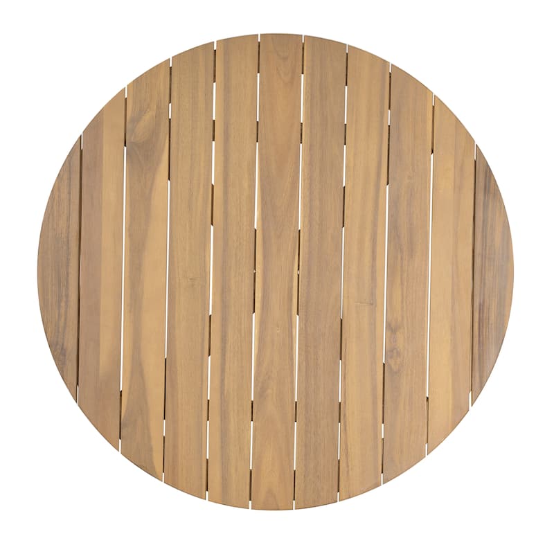 Christopher Knight Home - Linda Acacia Wood 4 Piece Outdoor Chat Set