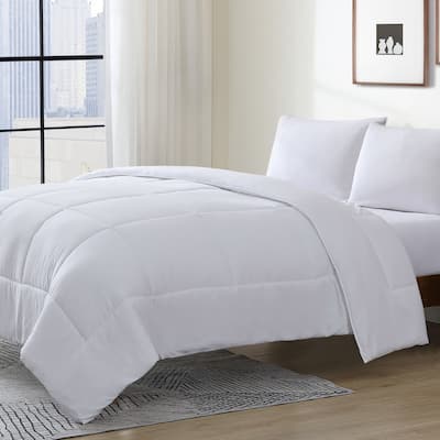 Swift Home All-Season Down Alternative Single Comforter & Duvet Insert 1-Piece Bedding - White Color Only