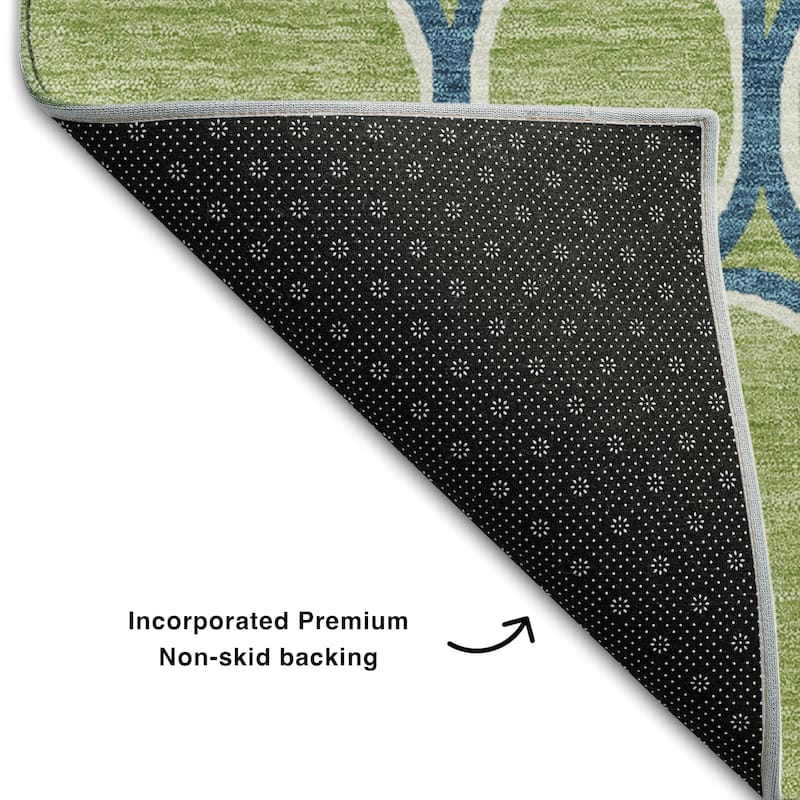 Premium Washable Super Soft Contemporary Bubble Mayfield Rug