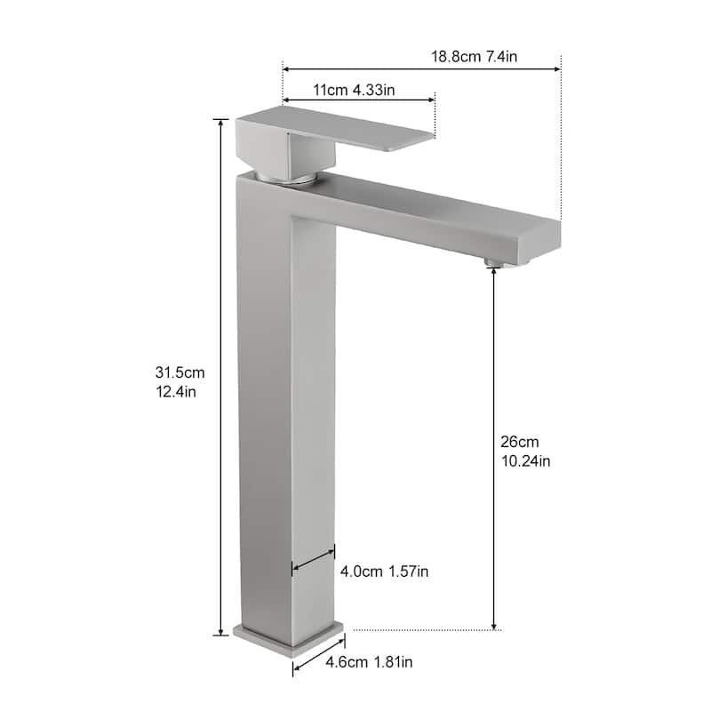 Bathroom Faucet With Pop Up Drain, Single Hole Bathroom Faucet Modern Single Handle Vanity Basin Faucet
