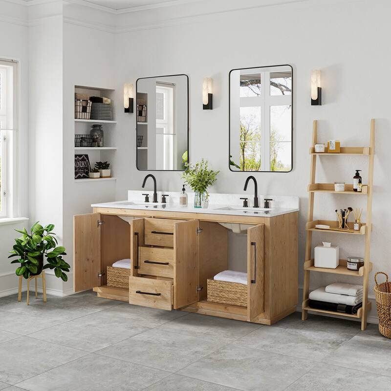 Altair Bellavia Bath Vanity in Weathered Fir with Mirror